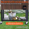 VEVOR 80Qt Rolling Cooler Cart w/Bottle Opener Drainage Patio Party Bar Drink, Brown