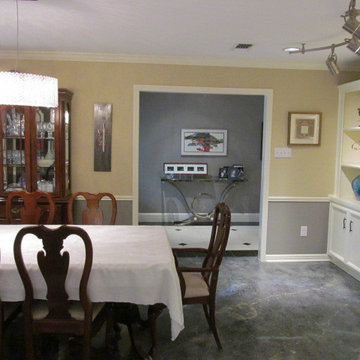 Meyerland Entry Hall, Dining Room and Serving Room