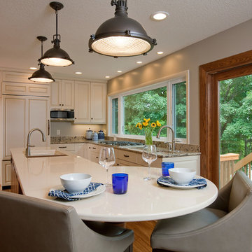 Two Toned Galley Kitchen