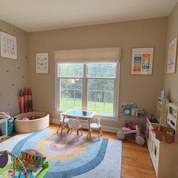 Luxury Children's Playroom with Custom Cordless Roman Shades | Mooresville NC