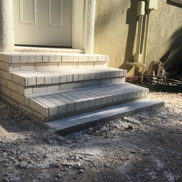 Retaining Wall and Steps