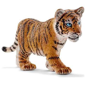 Schleich® 14730 Standing Tiger Cub Toy Figure, For Ages 3+