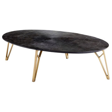 Cyan Quartette Coffee Table 09711 - Bronze and Brass