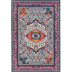 United Weavers - United Weavers Abigail Sia Rug, Magenta (713-21381), 5'3"x7'2" - The United Weavers Abigail collection is a vintage / distressed style area rug created with a machine made construction in Turkey for many years of decorating beauty. Its designer inspired color and olefin / frieze material will enhance the decor of any room.