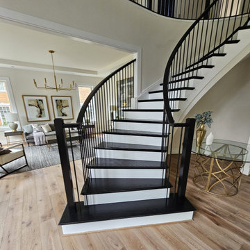 Project #130 | Curved Staircase with Wraparound Balcony