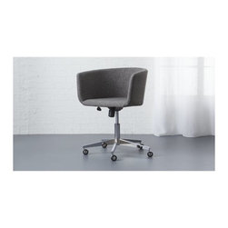 coup grey office chair | CB2 - Cable Management