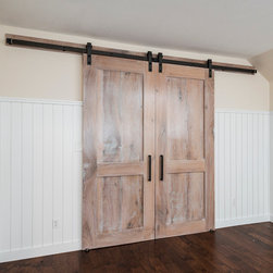 Reclaimed Oak Media Room Doors - Interior Doors