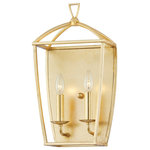 Hudson Valley Lighting - Bryant 2-Light Wall Sconce Gold Leaf Finish - Features: