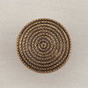 Rope Circle Cabinet Knob, 1-1/2", Museum Gold