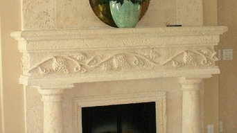 Cast Coral Keystone Fireplace
