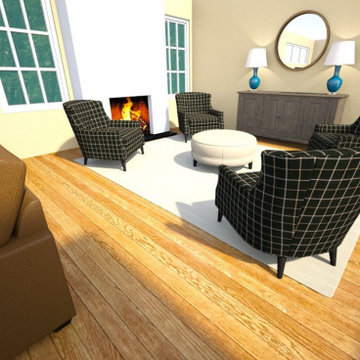 Perfectly Plaid Sitting Area