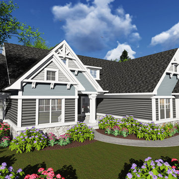 Craftsman Ranch Plan #54315