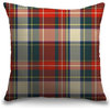 "Red and Green Holiday Tartan Plaid Tweed" Pillow 20"x20"
