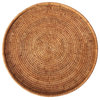 Artifacts Rattan™ Round Flat Tray, Honey Brown, 14"x14"x1"