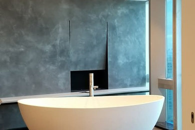 Example of a minimalist bathroom design in Las Vegas