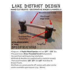Appalatchian Series 4" Cabinet Pull/Handle - Cabinet And Drawer Handle Pulls