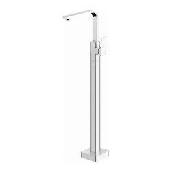 Radii Floor Mounted Bath Mixer Chrome - Bathtub Taps