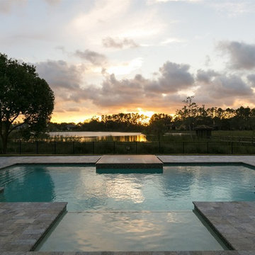 Transitional Custom Home on Lake Clarice in Windermere