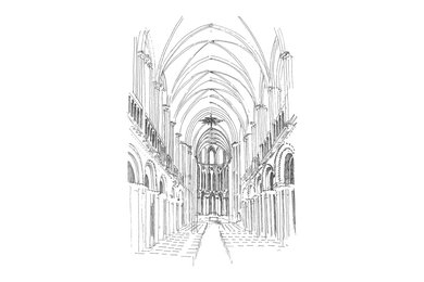 Choeur de la cathédrale de Bayeux - Conception