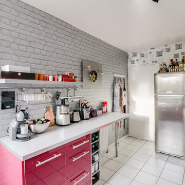 décoration cuisine rouge à Vitry le François