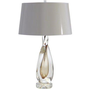 Twist Art Glass Lamp - Natural