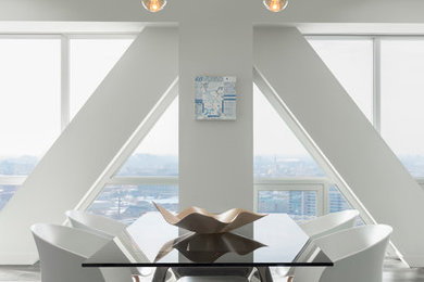 Dining room - contemporary dining room idea in Chicago