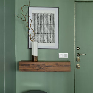 Eingang mit grüner Tür Ideen, Design & Bilder - August 2020 | Houzz DE