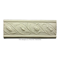 2x6 Beetlemania trim &mdash; Fine Art Tileworks - Products