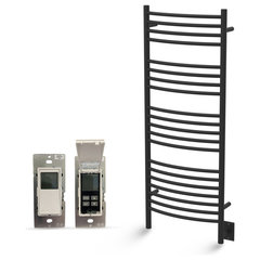 Amba Hardwired Towel Warmer With Programmable Timer, Jeeves D Curved -  Contemporary - Towel Warmers - by A2Z Sell | Houzz