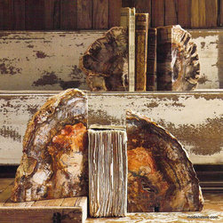 Roost Petrified Wood Bookends - SKU: ST379 - Home Decor