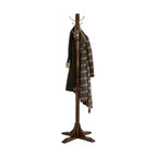 Winsome Jera Transitional Solid Wood Coat Rack Tree in Cappuccino