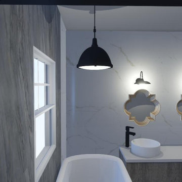 Oak Island Guest Bathroom Redesign