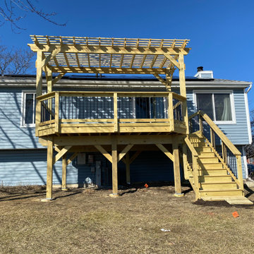 Pressure Treated Deck & Pergola in Hanover Park, IL