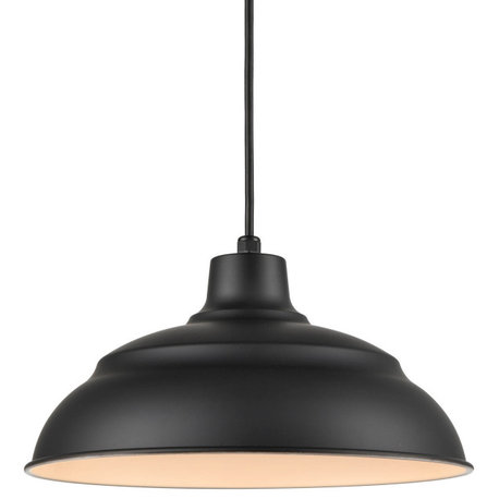 Millennium Lighting LEDRWHC14 RLM Series 14"W LED Pendant - Satin Black