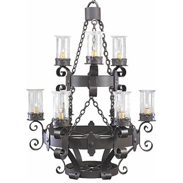Poza Rica Wrought Iron Chandelier