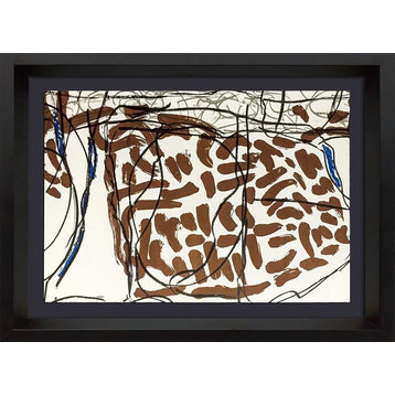 Jean-Paul Riopelle Original Double Lithograph, 1974, Limited Edition, Frame