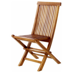 Traditional Outdoor Folding Chairs by All Things Cedar Inc.