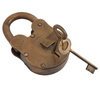 Vintage Brass Metal Lock And Key 560974