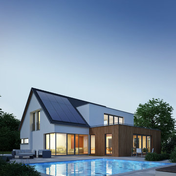 Exquisite Modern California Coastal Home with Premium Solar Panel System