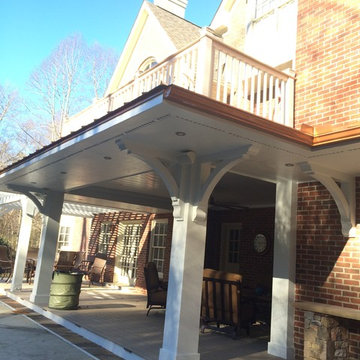 Pool cabana,deck,arbor