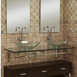 DreamLine 59" x 20" Glass Vanity DLVG-206 - Bath Products