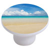 Tropical Sea Beach Ceramic Cabinet Drawer Knob
