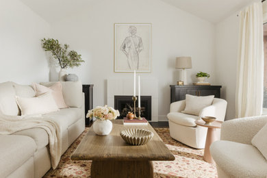 Living room - transitional living room idea in Chicago