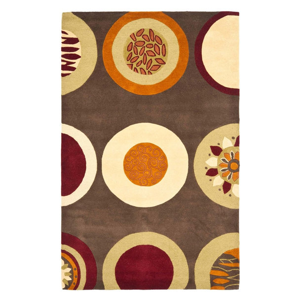 Safavieh Soho Soh835A Rug, Brown/Multi, 5'0