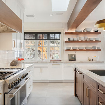 7th Ave Parkway - Modern White and Walnut Kitchen