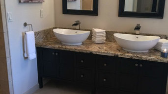 same corner-complete with double sink vanity