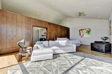 Bedroom - contemporary bedroom idea in Austin