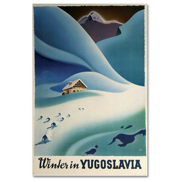 Vintage Apple Collection 'Yugoslavia' Canvas Art, 16" x 24"