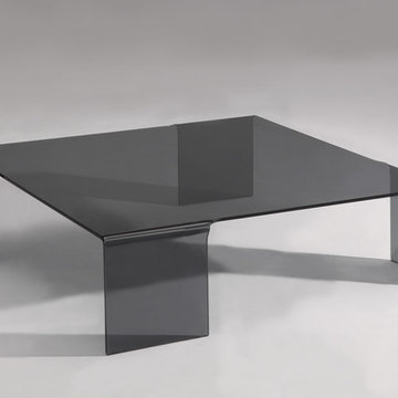 Square Bent Smoke Glass Cocktail Table - $765.82