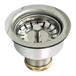 Everflow Supplies - Deep Duo Basket Strainer Snaplock Basket, Brass Lock and Slip Nut - Kitchen Fixture Parts